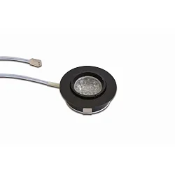 LED Möbel-Einbauleuchte AR 45 ZOOM, rund, fokussierbar 17-50°, LED 24-Stecker, exkl. BG, 3W 4000K 175lm, schwarz