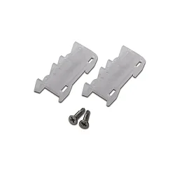 Zubehör für Aufbauprofil C Form - Montageclip, 2er Set, transparent