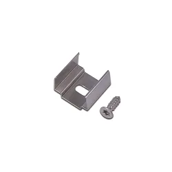 Zubehör für Aufbauprofil - Montageclip, 1er Set, silber