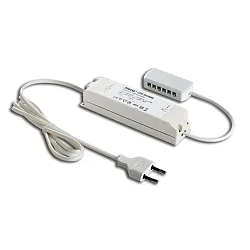 Trafo LED-24/30W Netzanschlussleitung, 200cm mit Eurostecker, 12-fach Verteiler