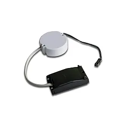 Dimmbarer LED Trafo 350mA 9W, 1-fach, 10-100%, inkl. Anschlussklemme für 230V mit integrierter Durchgangsverdrahtung