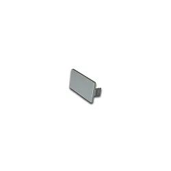 Stirndeckel zu LED Abdeckprofil 25mm, Edelstahloptik