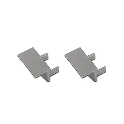 Zubehör für LED Einfräsprofil -   Abdeckung an der 1,4 cm breiten Fräsnut, 2er Set, aluminium
