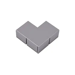 Zubehör für Aufbauprofil - Eckabdeckung, innen, aluminium