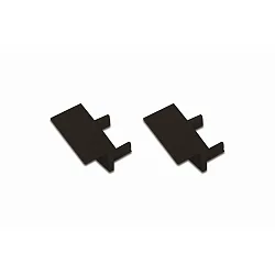 end cap FOR 9MM MILLED-IN PROFILE + 4MM STRIPS mechanical, set of 2, left-right, black matt