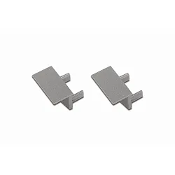 end cap FOR 9MM MILLED-IN PROFILE + 4MM STRIPS mechanical, stainless steel