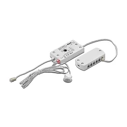 Mini motion detector PIR 2 incl. 20cm cablel with LED24-plug, 20cm + 11-fold distributor, white