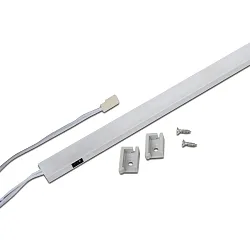 LED Schrankleuchte SIL-LED 2, für 16er Korpus, 56,7cm, 2,1W, 24V, 4000K, 161lm, IP20, mit IR-Sensor, Aluminium, opal