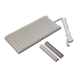 Flat LED under-cabinet luminaire LED L-Pad, LED24 connection, CRi>90, dimmable, 7.5W 3000K 480lm 110°, inox look