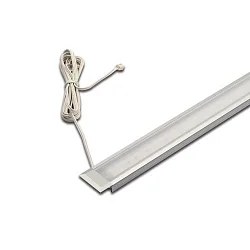 Flache LED Einbauleuchte LED IN-STICK H für Fräsnut, IP44, mit LED-24 Steckerkabel, 33cm, 7.5W 3000K 100°, CRI> 95