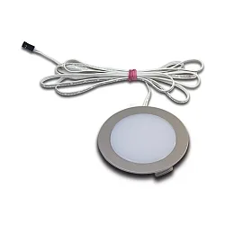 LED Flächenleuchte DYNAMIC FR 68-LED, IP44, mit LED-24 DYNAMIC Anschluss, CRi>90, 4W 2700-5000K 270lm 110°, Chrom matt