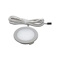 LED Flächenleuchte DYNAMIC FR 68-LED, IP44, mit LED-24 DYNAMIC Anschluss, CRi>90, 4W 2700-5000K 270lm 110°, Edelstahloptik