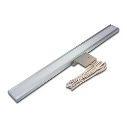 LED Spiegelleuchte LUGANO, IP20, mit LED-24 Anschluss, ohne sichtbare Lichtpunkte, CRi>95, 90cm, 16.6W 3000K, Alu eloxiert