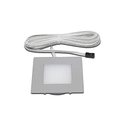DYNAMIC LED Einbau-Flächenleuchte FQ 68-LED, eckig, 4W 2700K 270lm 110°, Edelstahloptik