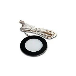 LED Flächenlicht-Einbaustrahler FR 55-LED, LED-24-Stecker, 3W 3000K, schwarz