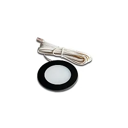 LED Einbauleuchte, ø 6,8cm, 3W, 4000K, 210lm, IP20, schwarz
