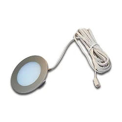 LED Flächenlicht-Einbaustrahler FR 55-LED, LED-24-Stecker, 3W 4000K, Chrom matt