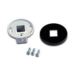 Zubehör für LED 2-LINK - Montagehülse zu LED Aufbauprofil 15/13mm / Vitrinenprofil, schwarz