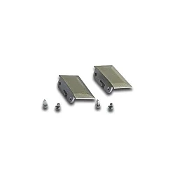 2pc. set of end cap for LED milling mount profile, 24mm, with fastening screws, anodised alu