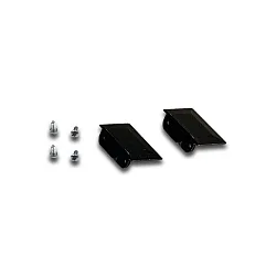 2pc. set of end cap for LED milling mount profile, 24mm, with fastening screws, black