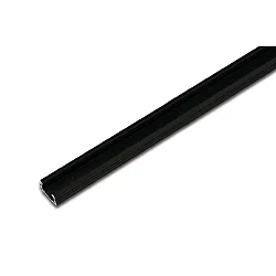LED Einfräs-Profil A 24mm für Abdeckprofil 15mm, zur asymmetrischen Ausleuchtung, Länge 100cm, schwarz