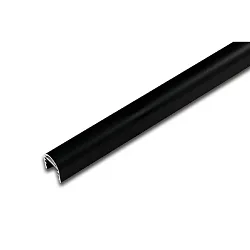 LED 2-LINK Zubehör - Vitrinenprofil, 24V DC, für Abdeckprofil 15mm, 100cm, schwarz