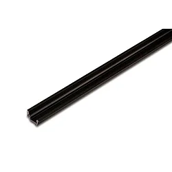 LED Einfräs-Profil I 24mm (innenliegend, asymmetrisch) für Abdeckprofil 15mm, Länge 100cm, schwarz