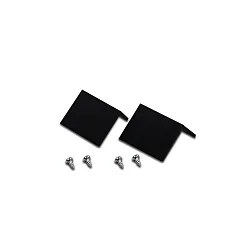 Zubehör für LED Einfräsprofil - Abdeckung an der 2 cm breiten Fräsnut, 2er Set, schwarz
