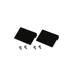 Zubehör für LED Einfräsprofil - Abdeckung an der 3 cm breiten Fräsnut, 2er Set, schwarz