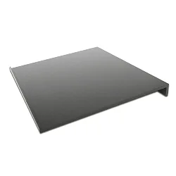 Zubehör für Wandleuchte Intero-Line Tablar Aufsatz, 20cm, Aluminium, edelstahl