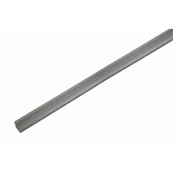 wing profile MILLED-IN 9MM/7MM FOR 4MM STRIPS / 100CM, stainless steel