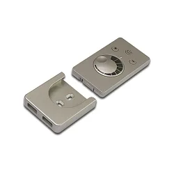 Anbau-Funkfernbedienung Dimm, inkl. Batterie, Edelstahloptik