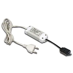 Trafo LED 350/9W Anschlussleitung 200cm, mit Eurostecker, 3-fach Verteiler + 2 Kurzschluss-Stecker