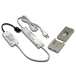 Trafo LED 350/15W Funk mit 3-fach-Verteiler inkl. Anbau-Funkfernbedienung, und Controller