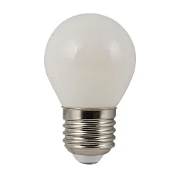 LED Filament Tropfenform G45, E27, 4W 2700K 400lm 280°, matter Glaskolben, flackerfrei