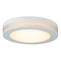 LED Einbau-Downlight AURORA mit seitlichem Lichtkranz, IP44, Ø 8cm, 6W 3000K 450lm 210°, Weiß