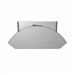 LED Unterbauleuchte DETMOLD, IP20, mit 1 Steckdose + Schalter, Aluminium / PMMA, silber/weiß, 67.7cm, 8W 3000K 420lm 120°