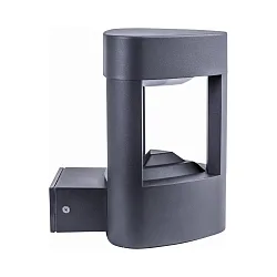 LED Außenwandleuchte MARYLAND, IP54, Dreieck-Grundform, 9W 3000K 250lm, anthrazit / matt