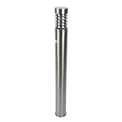 Outdoor Standleuchte SATURN 1100, IP44, 110cm, ohne Sensor, E27 max. 12W, Edelstahl / klar