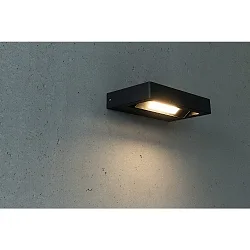 LED Außenwandleuchte CORDOBA, IP54, 12W 3000K 600lm 90°, Lichtgeber neigbar 320°, anthrazit