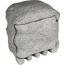 Energieverteiler PIEDRA, 4-fach, 250V / 16A, max. 3680W, IP44, grau