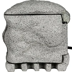 Energieverteiler PIEDRA, 4-fach, 250V / 16A, max. 3680W, IP44, grau