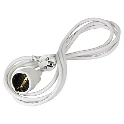 Schutzkontakt-Verlängerung, H05VV-F3G 1.5mm², mit Kindersicherung, weiß, 200cm