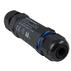 Kabelverbinder, 5-polig, 130x32mm, IP68, schwarz