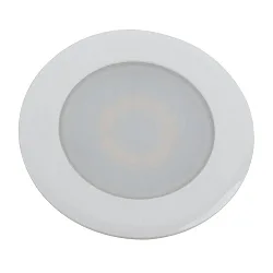 LED Einbaustrahler CASABLANCA, IP44, 2W 3000K 170lm 120lm 120°, offenes Kabelende, Chrom / matt