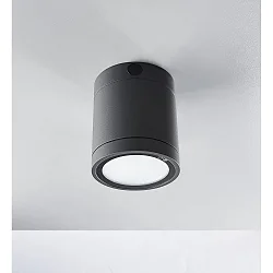 Outdoor LED Deckenleuchte NEGRO, IP65, COB, 10W 3000K 750lm 50°, anthrazit