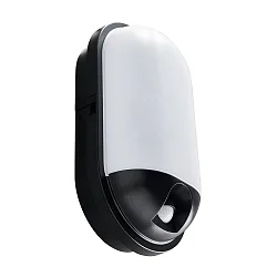 LED Außenwandleuchte TOLEDO PIR, mit Sensor, IP65, 20W 4000K 1400lm, schwarz