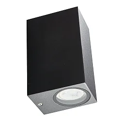 Außenwandleuchte AMBOS, eckig, 2-flammig, Up/Down, 2x GU10, anthrazit