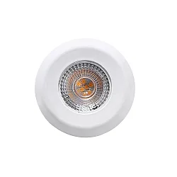LED Recessed spot DL7202, Ø82mm, 38°, 5W, 3000K, 380lm, IP44, white