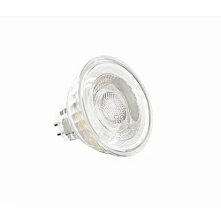 LED NV-Reflektorlampe MR16, 12V AC / DC, GU5.3, 5W 3000K 380lm 38°, klar